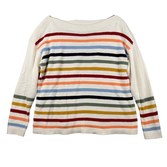 LOFT Sweaters - Loft Striped Pullover Sweater Women's XS Multicolor Long Sleeve Cozy Knit Top